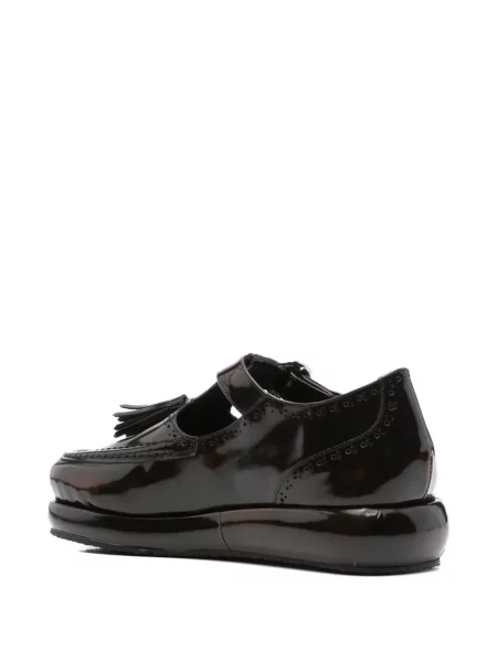 Pantofi loafer Nicole Saldaña cu platformă maro