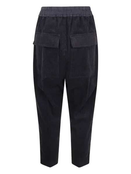 Pantaloni Rick Owens de catifea cord cu cordon negru