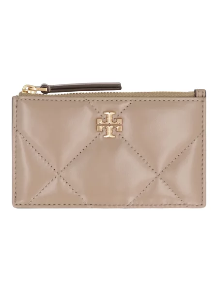 Portfel Tory Burch skórzany beżowy