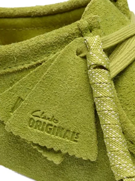 Σκαρπίνια derby Clarks Originals με κορδόνια σουέτ πράσινο