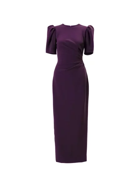 Rochie midi Carolina Herrera violet