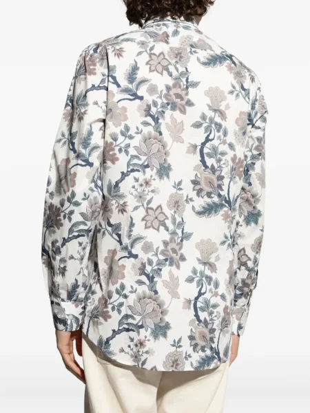 Cămașă Etro cu model floral cu imagine alb