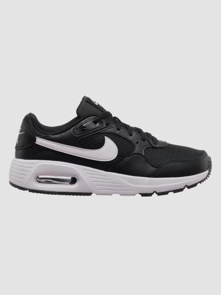 Кожаные повседневные кроссовки Nike Air Max черные