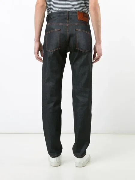Blugi conici Naked And Famous albastru