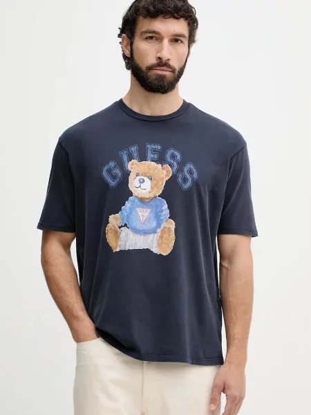 Guess T-shirt granatowa