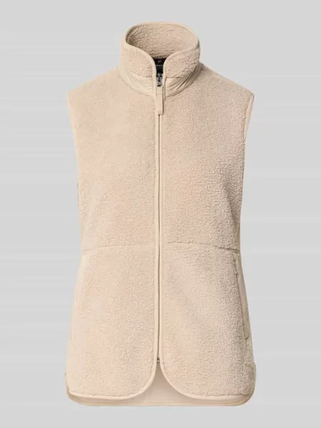 Kamizelka z polaru ze Stójka Model SIV' Didriksons beżowa