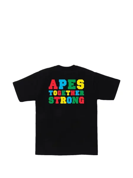 Tricou A Bathing Ape® cu imagine negru