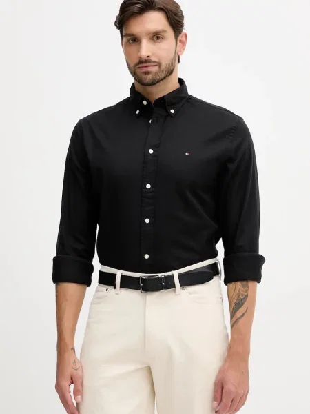 Tommy Hilfiger ing legombolt galléros regular fekete