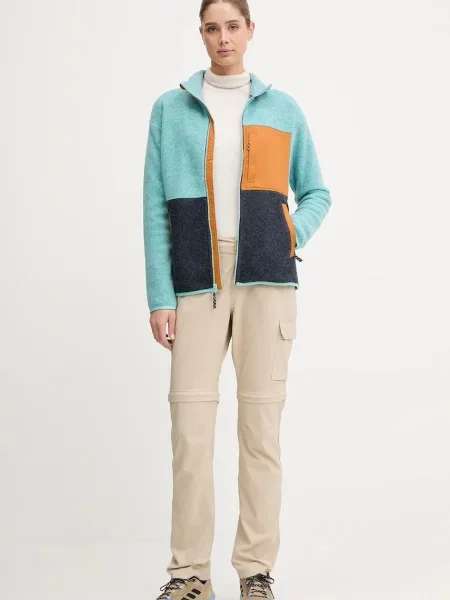 Smartwool bluza sportowa turkusowy wzorzysta