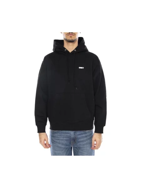 Bluza z kapturem Obey czarna