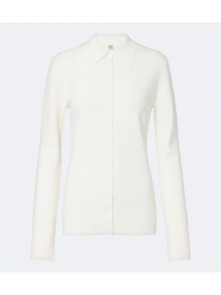Cardigan Toteme tricotate alb