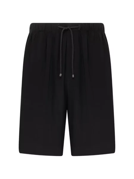 Шнур за пристягане шорти Laneus бродирани черно