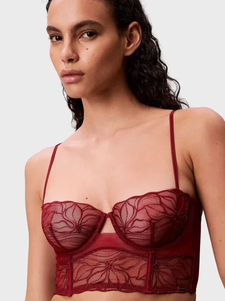 Без підкладки бюстгальтер Calvin Klein червоний