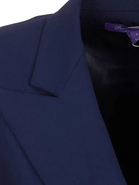 Široké plisované džínové šortky Polo Ralph Lauren s výšivkou červené