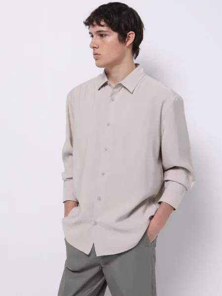 Рубашка Colin's бежевая