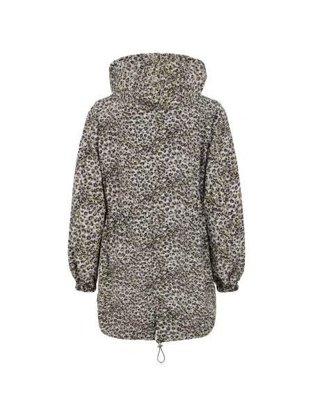 Geacă parka Moorer cu glugă cu imagine cu model leopard maro