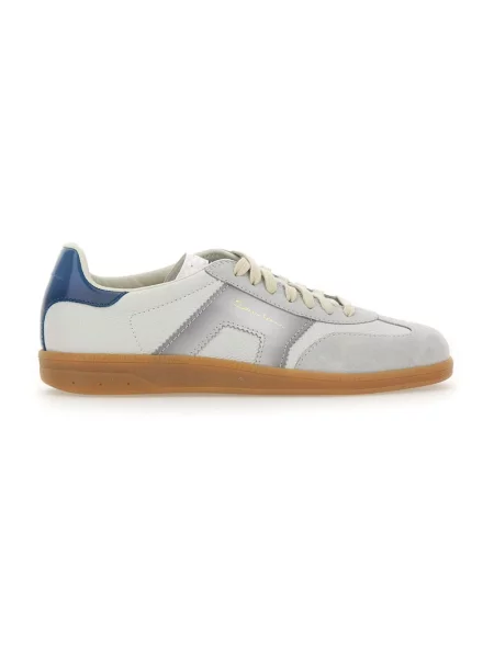 Sneakersy Santoni eleganckie białe