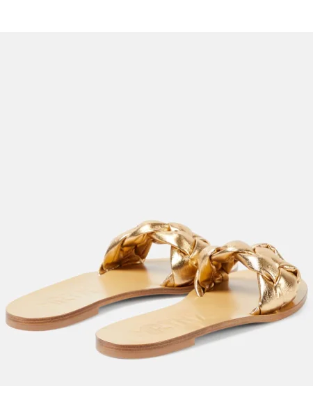 Sandale Souliers Martinez din piele auriu