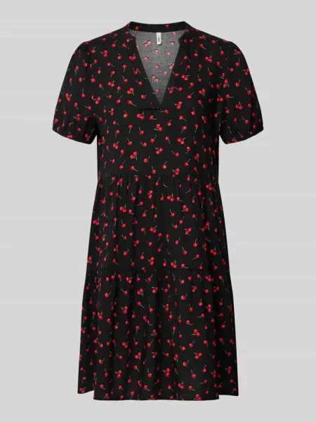 Sukienka casualowa o linii A z czystej model ‘NOVA LIFE’ Only czarna