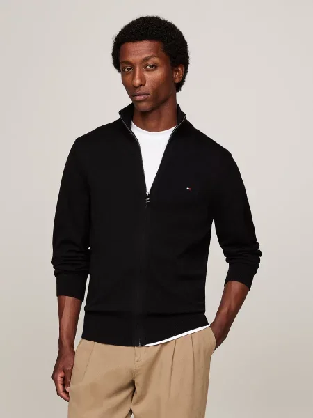 TOMMY HILFIGER Kardigan crvena / crna bijela