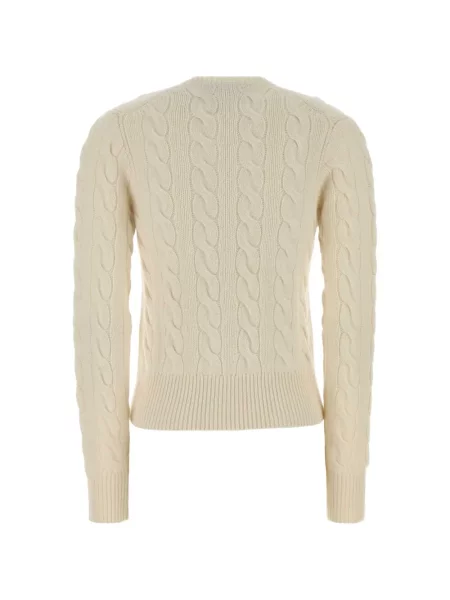 Pulover Polo Ralph Lauren cu broderie tricotate alergare maro