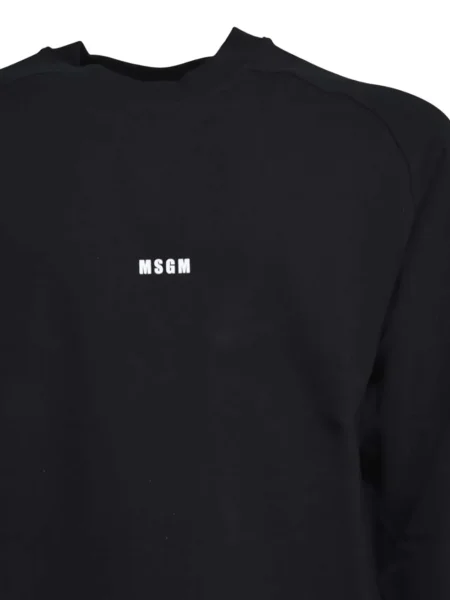 Суитчър Msgm с кръгло деколте с автограф черно