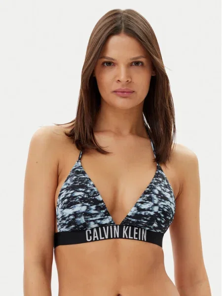 Calvin Klein Swimwear Горнище на бански Тъмносин черно