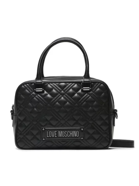 Pisemska torbica Love Moschino črna