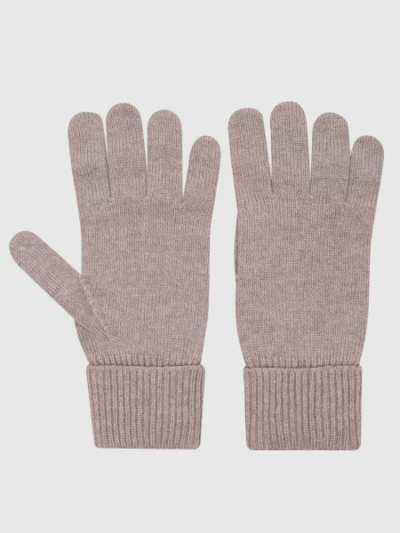 Рукавички з кашеміру Woolrich сірі