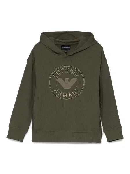 Bluza z kapturem dziecięca Emporio Armani zielona