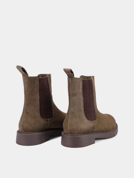 Велюровые ботинки челси Attizzare зеленые