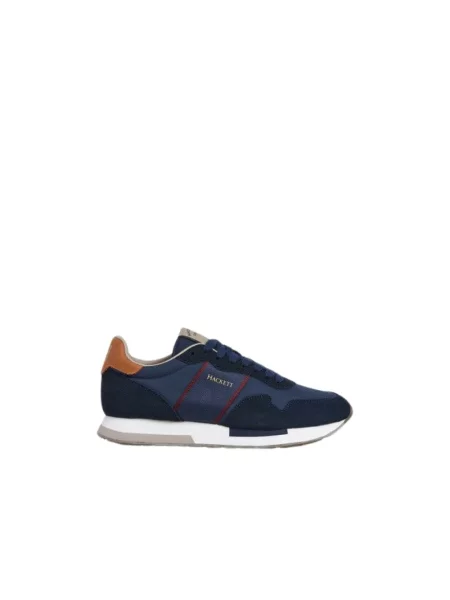 Sneakersy Hackett skórzane niebieskie