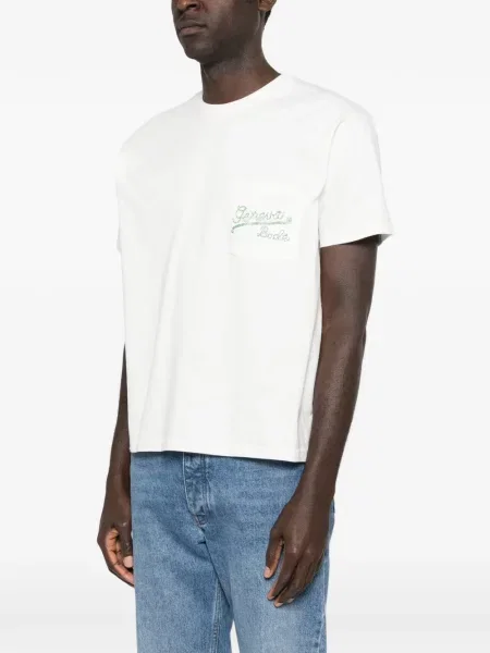 Tricou Bode cu mărgele alb