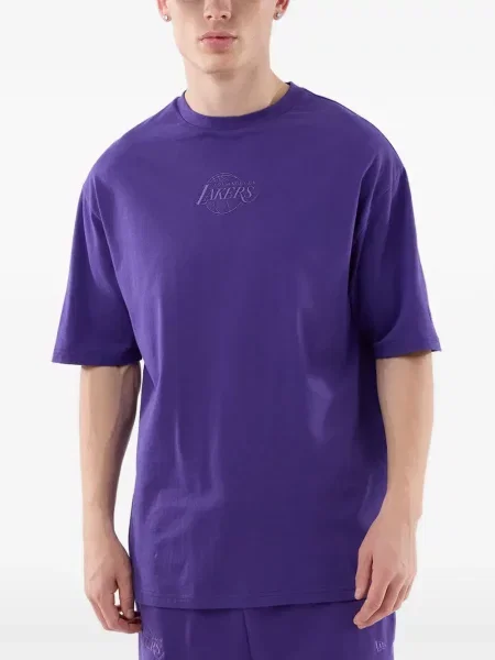 Tricou New Era Cap cu broderie violet