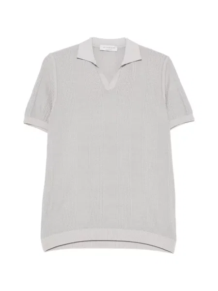 Gulerat tricou polo Jeordie's gri
