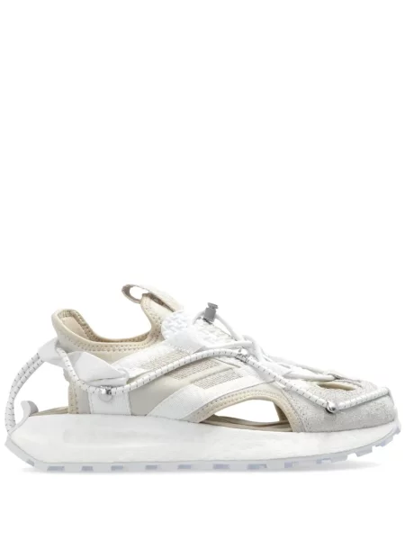 Σανδάλια Adidas με κορδόνια με δαντέλα λευκό