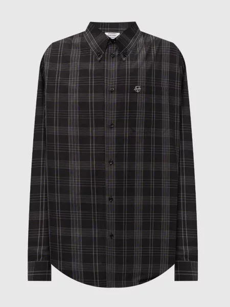 Сорочка в клітинку Vetements чорна