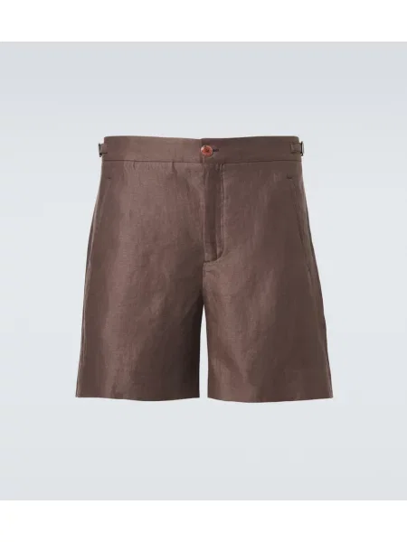 Pantaloni scurți God's True Cashmere de in maro