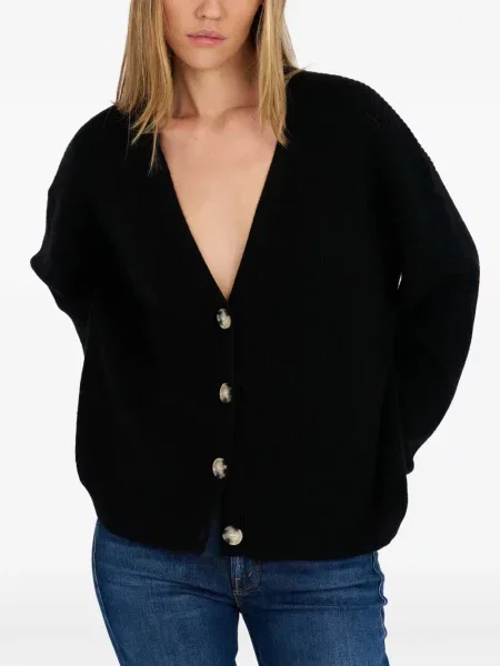 Cardigan Alice Archer tricotate cu decolteu în V negru