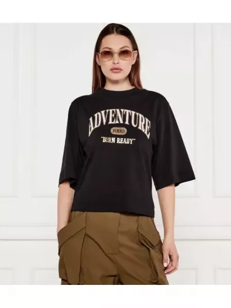 Pinko Tricou Adventure negru