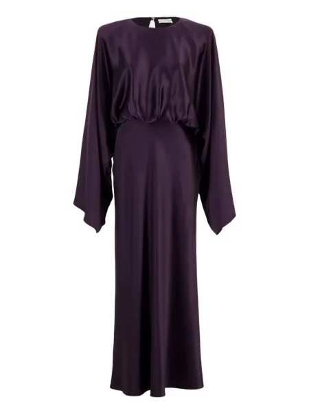 Rochie maxi Altuzarra de mătase lungă de costum violet