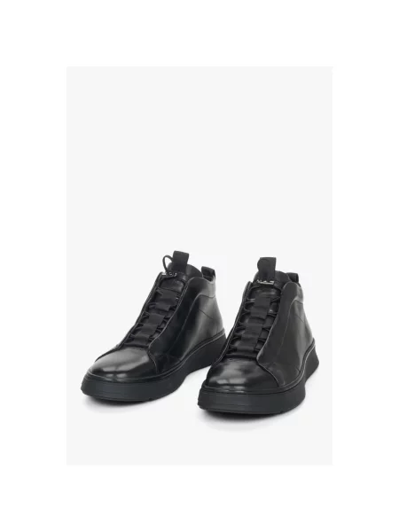 Високі кеди демісезонні Estro чорні