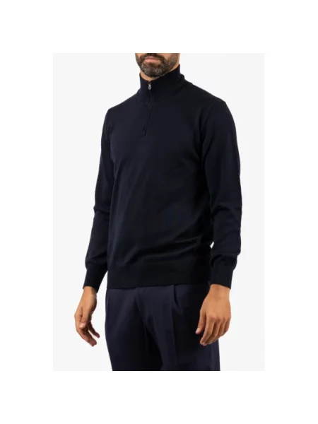 Sweter z golfem Brooksfield niebieski