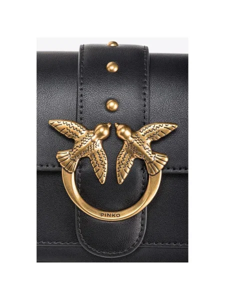 Elegantná crossbody kabelka Pinko čierna