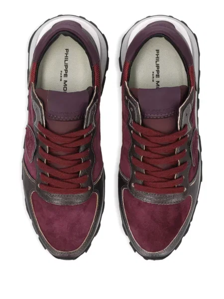 Sneakerși Philippe Model Paris din piele de căprioară violet