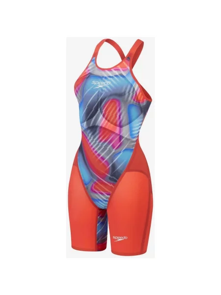 Stroje kąpielowe Speedo Fastskin LZR Pure Valor Openback czerwono-niebieskie 30 czerwony