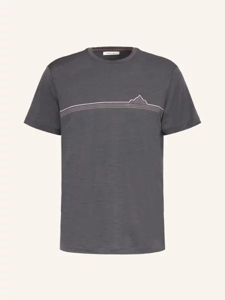 Icebreaker Tričko Merino Tech Lite Z Merino Vlny tmavě / růžová šedá