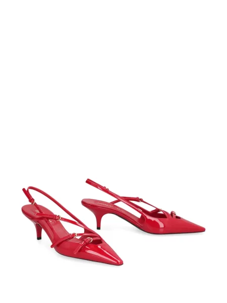 Pantofi cu toc Miu Miu din piele roșu