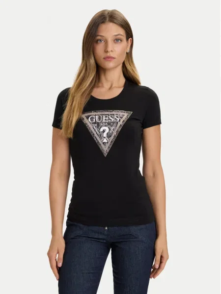 Тениска Guess дамска черно