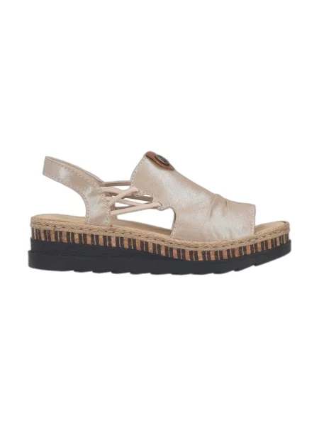 Rieker Sandale crem negru